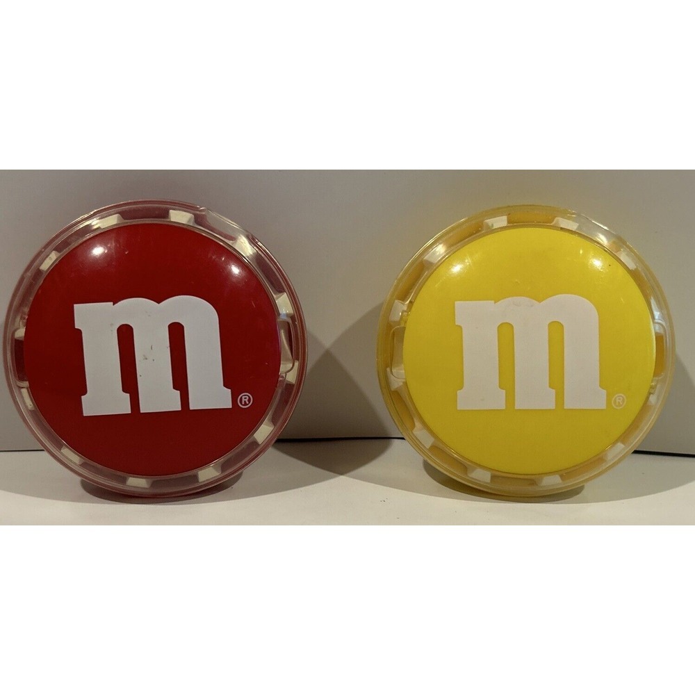 Vintage M&M Battery Operated Candy Dispenser. Yellow And Red. Non‎ Working  (2)